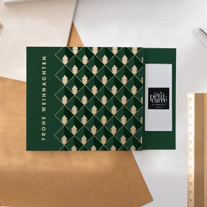 Karte mit zwei Schokoladen