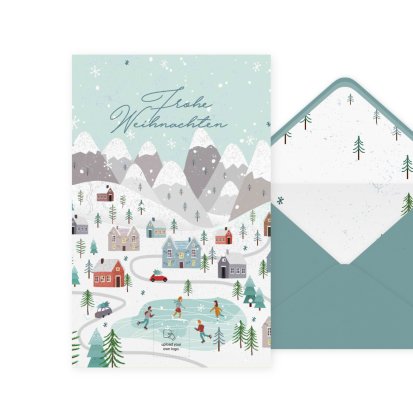 Snowy town