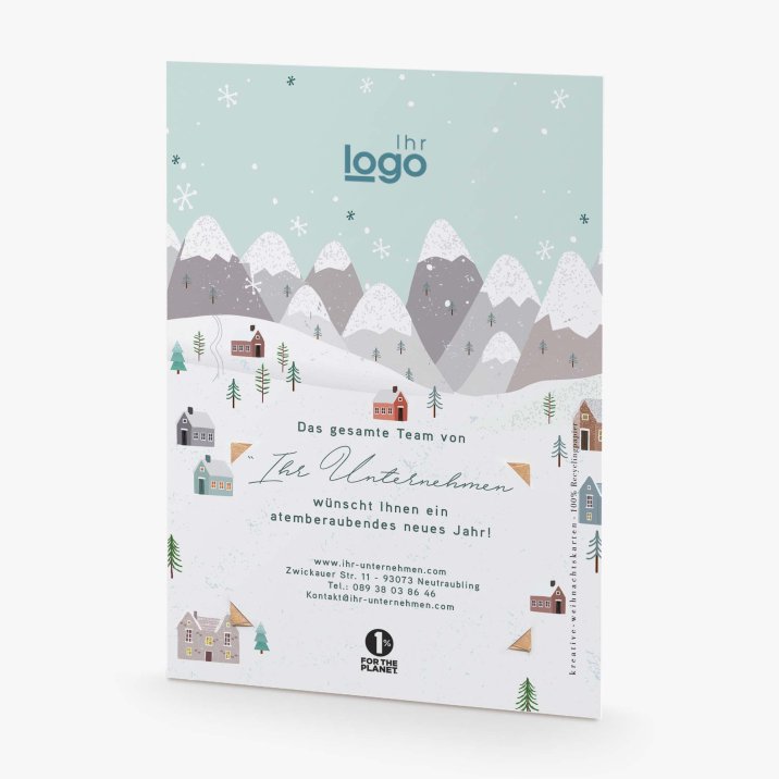 Snowy town